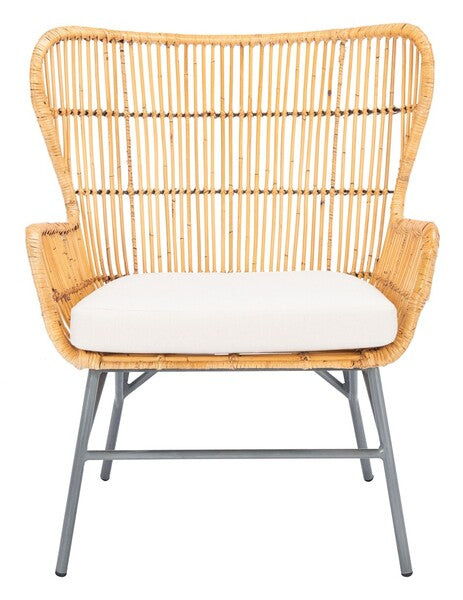 Safavieh Lenu Rattan Accent Chair W/ Cushion | Accent Chairs | Modishstore - 5