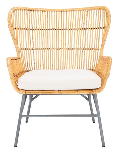Safavieh Lenu Rattan Accent Chair W/ Cushion | Accent Chairs | Modishstore - 5