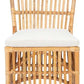Safavieh Erika Rattan Accent Chair W/ Cushion Set Of 2 - Natural | Accent Chairs | Modishstore - 3