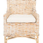 Safavieh Cristen Rattan Accent Chair W/ Cushion | Accent Chairs | Modishstore - 1