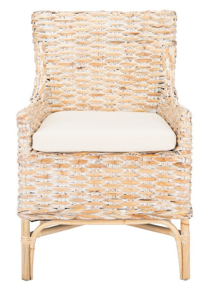 Safavieh Cristen Rattan Accent Chair W/ Cushion | Accent Chairs | Modishstore - 1