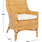 Safavieh Cristen Rattan Accent Chair W/ Cushion | Accent Chairs | Modishstore - 8