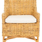 Safavieh Cristen Rattan Accent Chair W/ Cushion | Accent Chairs | Modishstore - 5