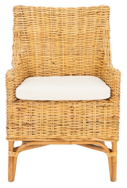 Safavieh Cristen Rattan Accent Chair W/ Cushion | Accent Chairs | Modishstore - 5