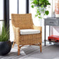 Safavieh Cristen Rattan Accent Chair W/ Cushion | Accent Chairs | Modishstore - 6