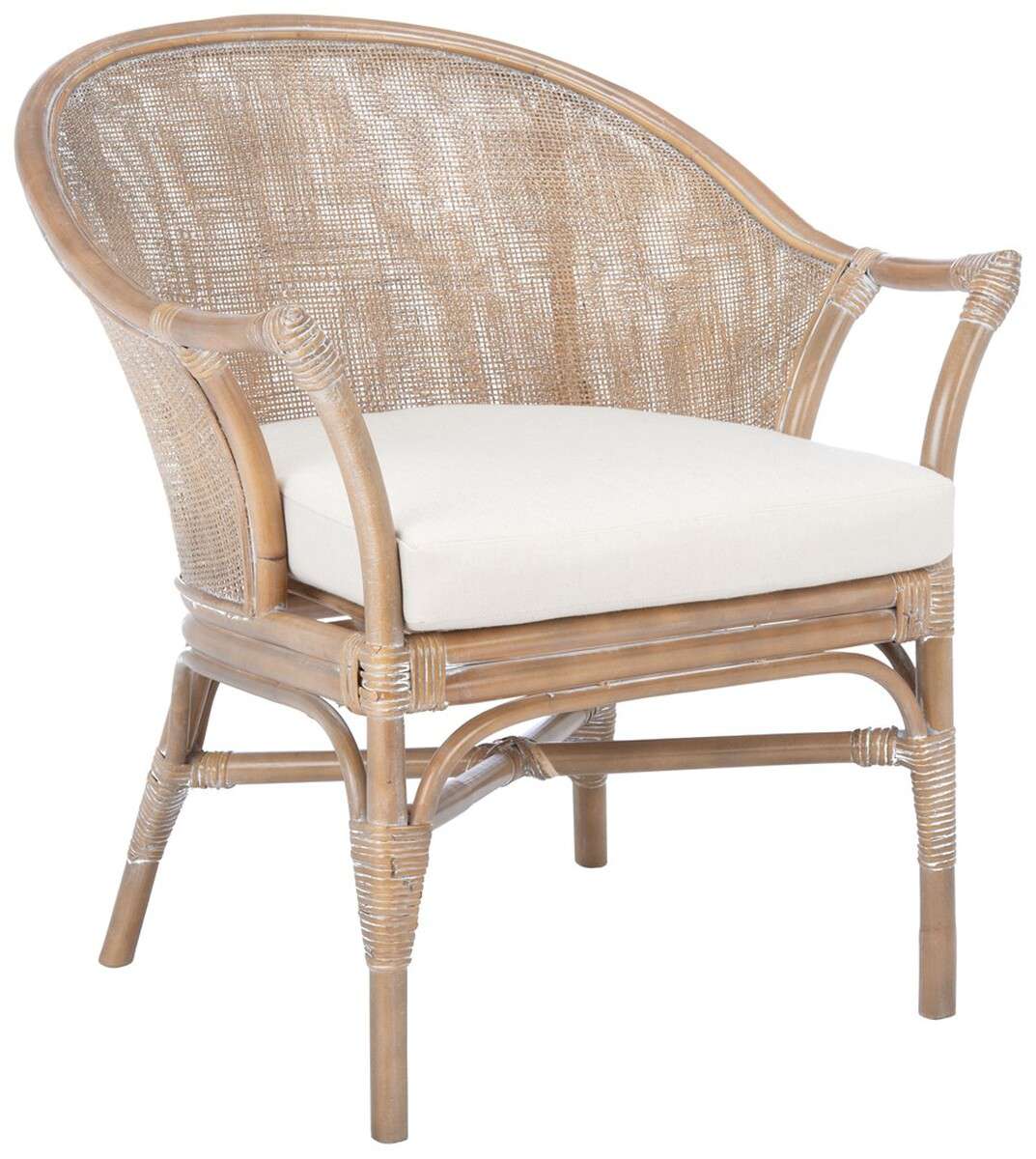 Safavieh Dustin Rattan Accent Chair - Thumbnail 5