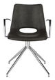 Safavieh Dawn Midcentury Modern Leather Swivel Office Arm Chair | Office Chairs |  Modishstore 