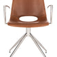 Safavieh Dawn Midcentury Modern Leather Swivel Office Arm Chair | Office Chairs | Modishstore - 4
