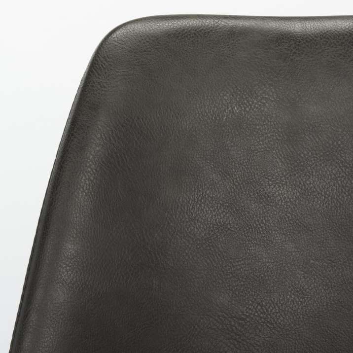 Safavieh Dorian Midcentury Modern Leather Dining Chair | Accent Chairs | Modishstore - 3