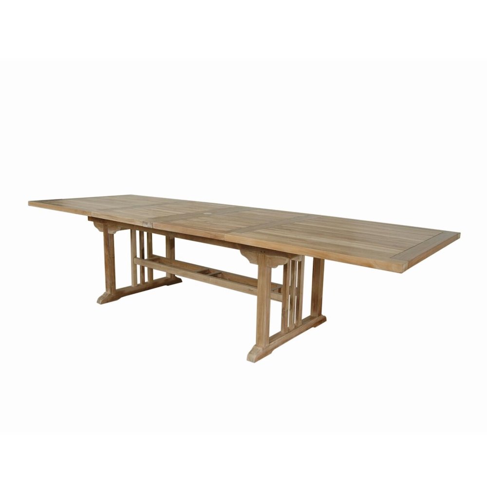 Sahara 126" Rectangular Double Ext. Table By Anderson Teak | Outdoor Tables | Modishstore - 2