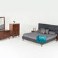 Modrest Addison Mid-Century Modern Grey & Walnut Bedroom Set | Bedroom Sets | Modishstore - 2