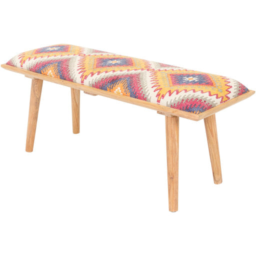 Surya Upholstered Bench - AEG-001 | Stools & Benches | Modishstore-2
