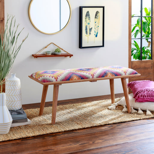 Surya Upholstered Bench - AEG-001 | Stools & Benches | Modishstore