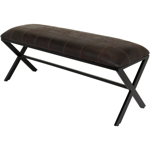 Surya Upholstered Bench - AHL-003 | Stools & Benches | Modishstore-2