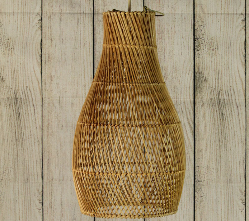 Rattan Apollo Urn Shaped Pendant Lamp By Artisan Living-2