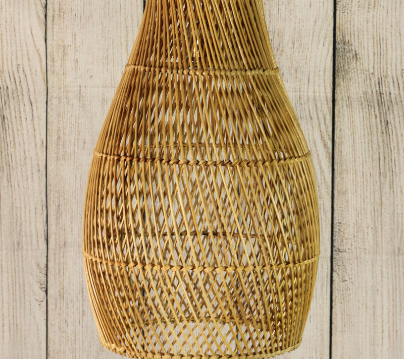 Rattan Apollo Urn Shaped Pendant Lamp By Artisan Living-5