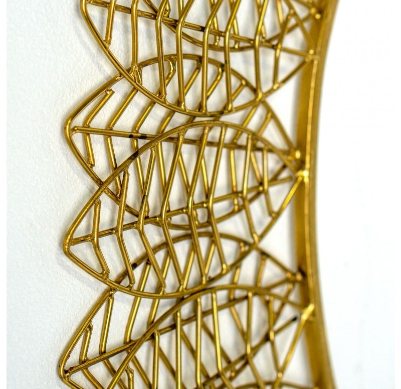 Wire Leaf Disc Wall Art by Gold Leaf Design Group Set Of 2 | Wall Decor | Modishstore - 7