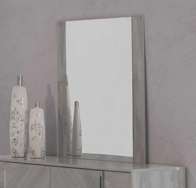 Vigfurniture Nova Domus Alexa Italian Modern Grey Mirror | Modishstore | Mirrors