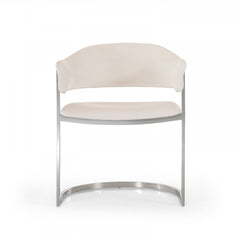 Vig Furniture Modrest Allie Contemporary White Leatherette Dining Chair