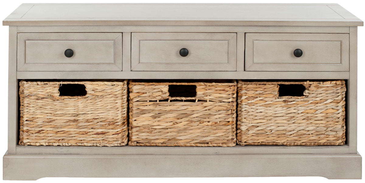 Safavieh Damien 3 Drawer Storage Bench | Stools & Benches |  Modishstore  - 8
