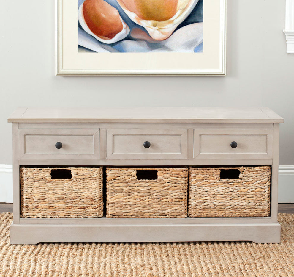 Safavieh Damien 3 Drawer Storage Bench | Benches | Modishstore - 9