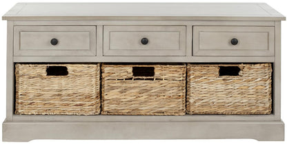 Safavieh Damien 3 Drawer Storage Bench | Stools & Benches |  Modishstore  - 2