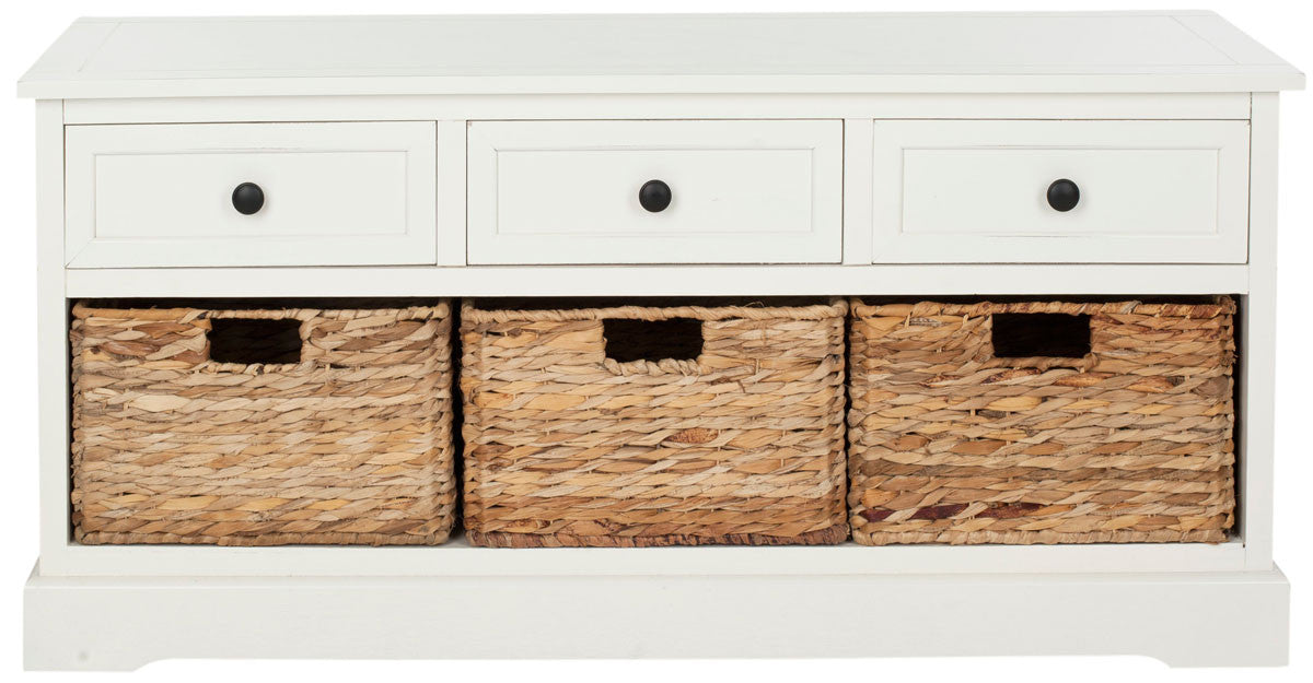 Safavieh Damien 3 Drawer Storage Bench | Benches | Modishstore - 16