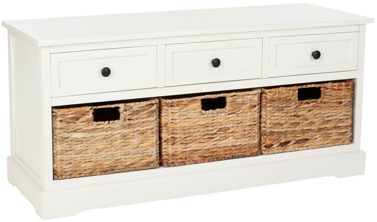 Safavieh Damien 3 Drawer Storage Bench | Benches | Modishstore - 17