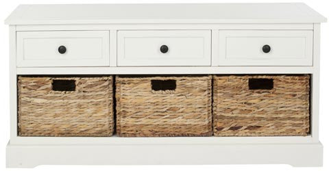 Safavieh Damien 3 Drawer Storage Bench | Benches | Modishstore - 4