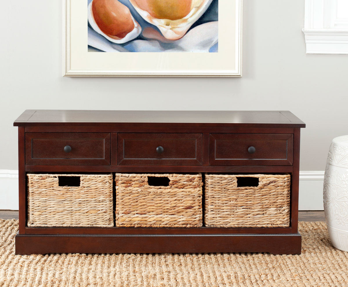 Safavieh Damien 3 Drawer Storage Bench | Benches | Modishstore - 20
