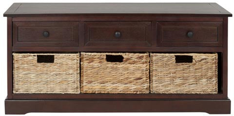 Safavieh Damien 3 Drawer Storage Bench | Benches | Modishstore - 5