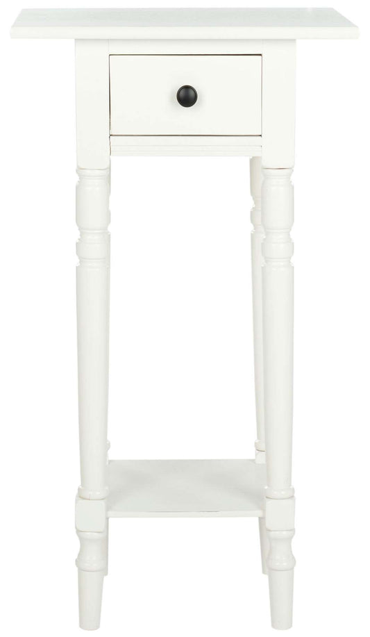 Safavieh Sabrina End Table With Storage Drawer - Distressed Cream | Accent Tables | Modishstore