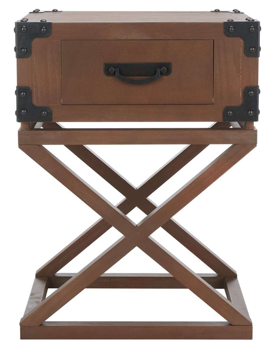 Safavieh Dunstan Accent Table With Storage Drawer - Washed Natural Pine | Accent Tables | Modishstore - 2