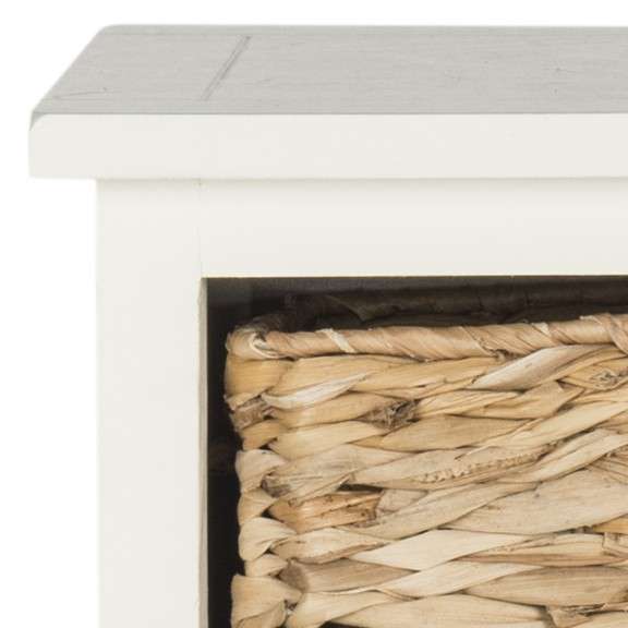 Safavieh Connery Cabinet - Distressed White | End Tables | Modishstore - 2