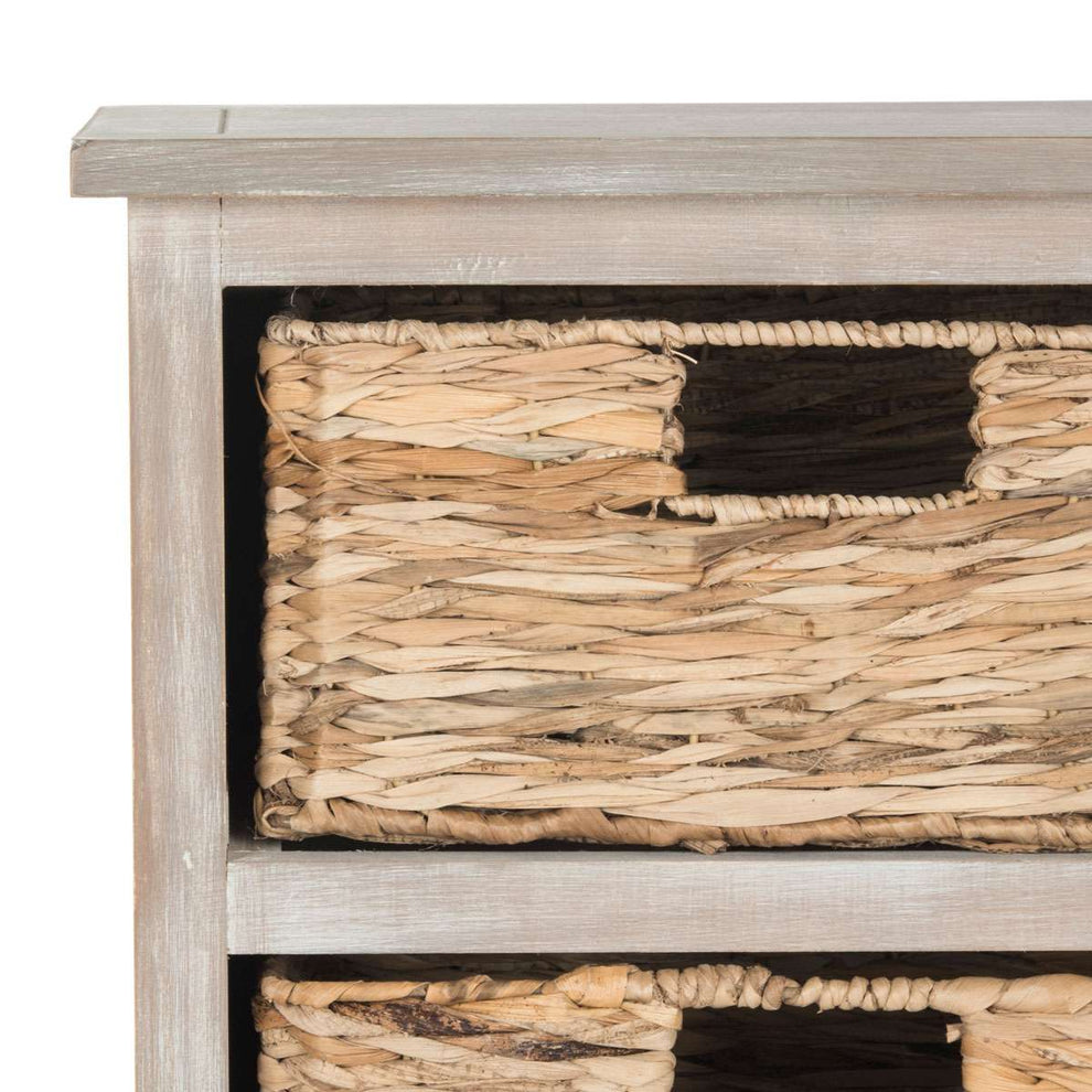 Safavieh Connery Cabinet - Vintage White | End Tables | Modishstore - 3