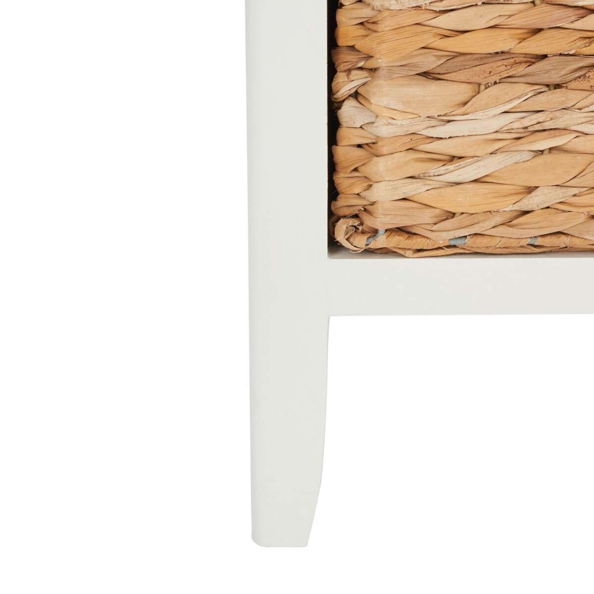 Safavieh Everly Drawer Side Table - Distressed White | End Tables | Modishstore - 3