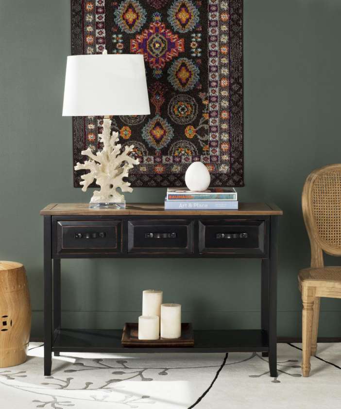 Safavieh Aiden 3 Drawer Console Table | Console Tables | Modishstore - 2