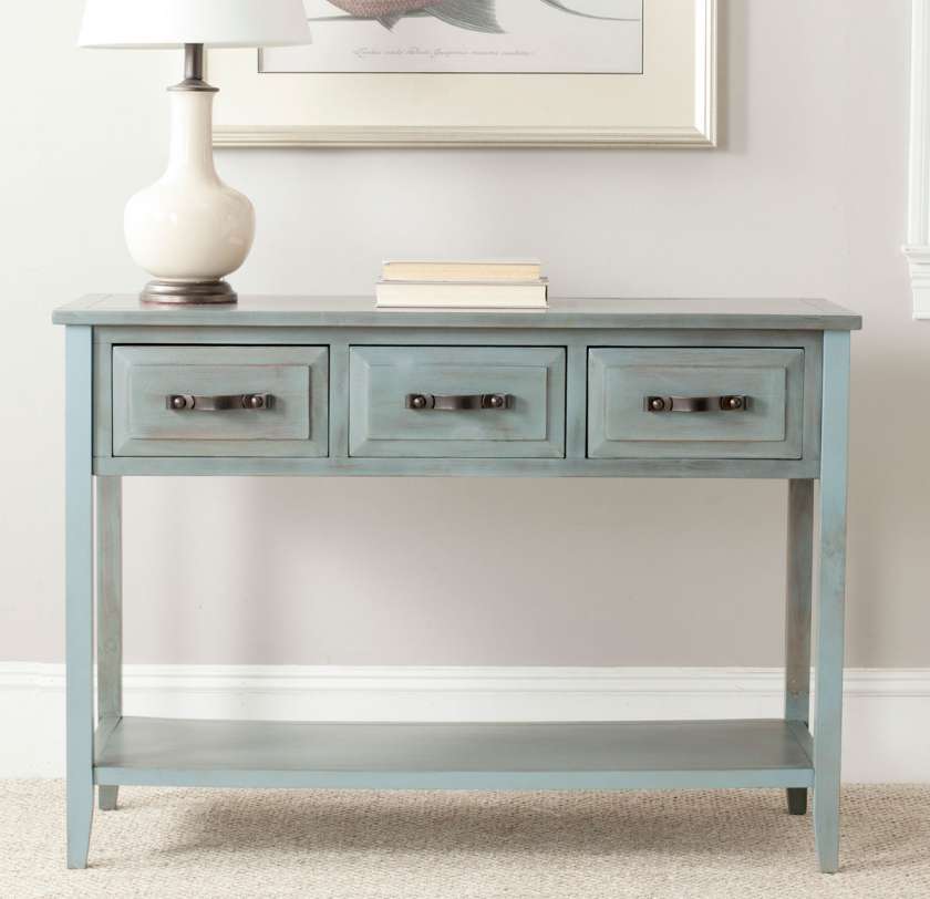 Safavieh Aiden 3 Drawer Console Table | Console Tables | Modishstore - 5