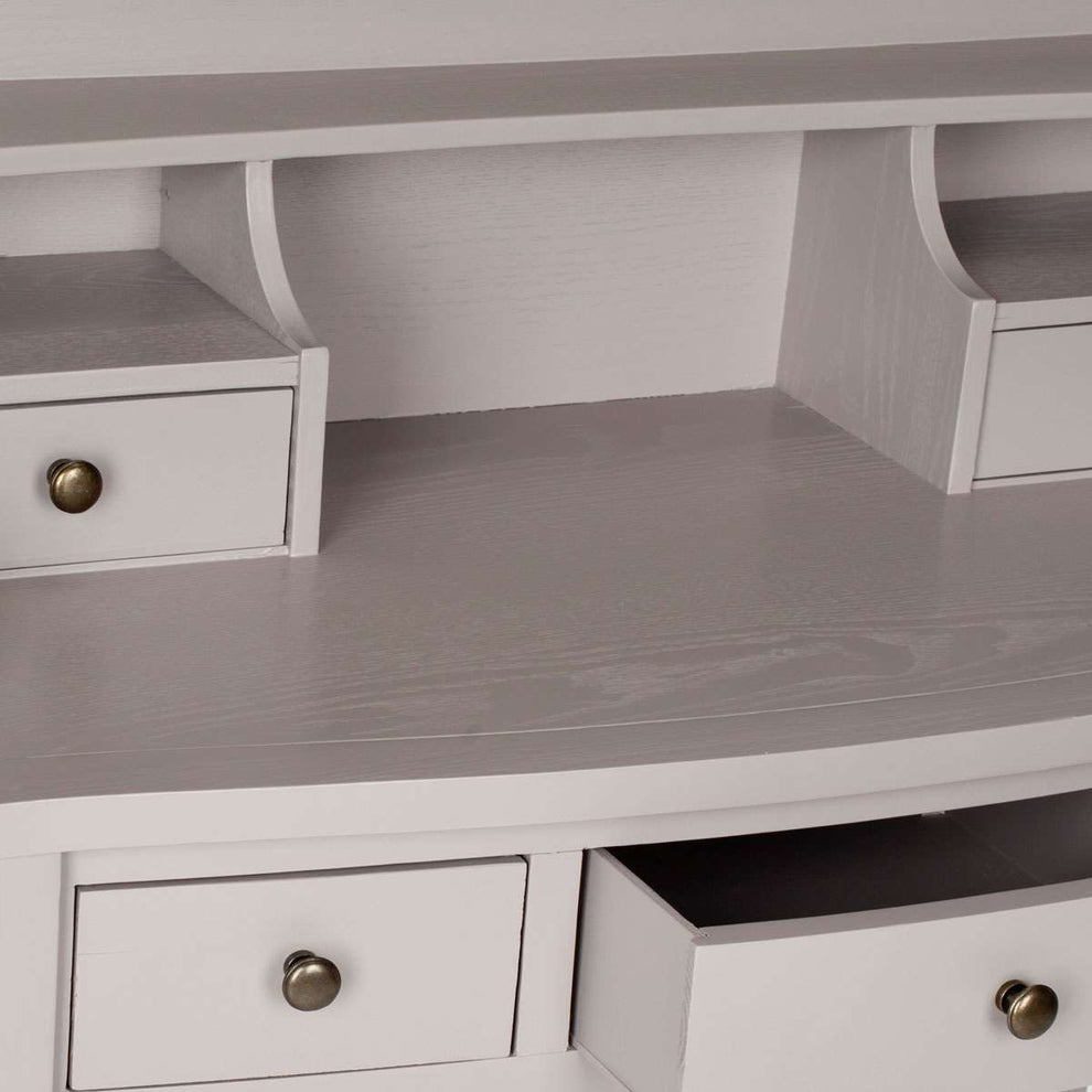 Safavieh Landon 5 Drawer Writing Desk - Quartz Gray | Desks | Modishstore - 3