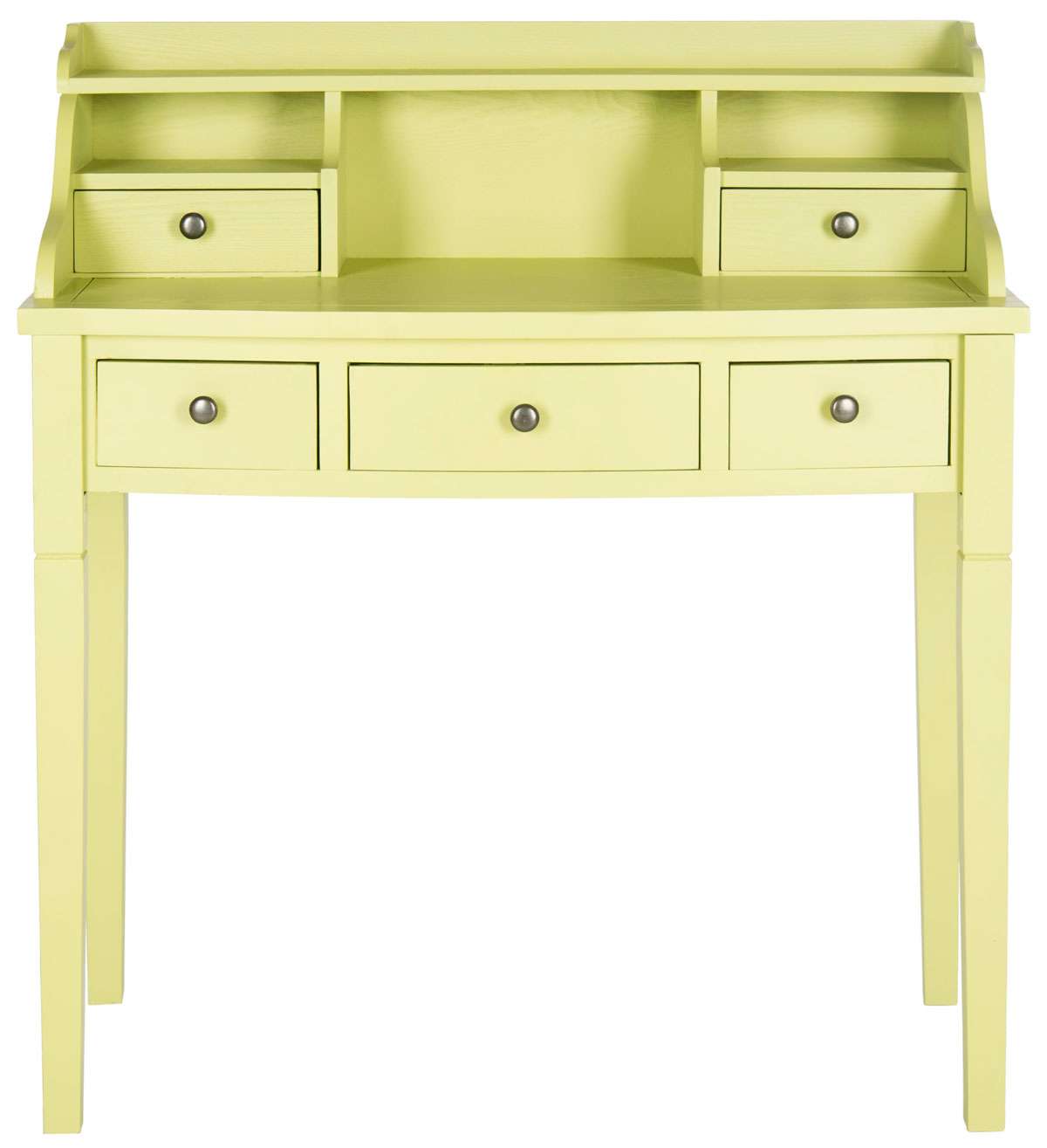 Safavieh Landon 5 Drawer Writing Desk - Split Pea | Desks | Modishstore - 2