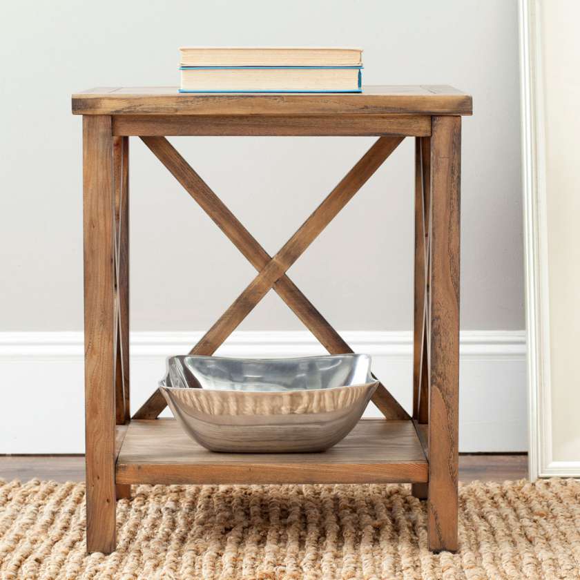 Safavieh Candence  Cross Back End Table | End Tables | Modishstore - 9