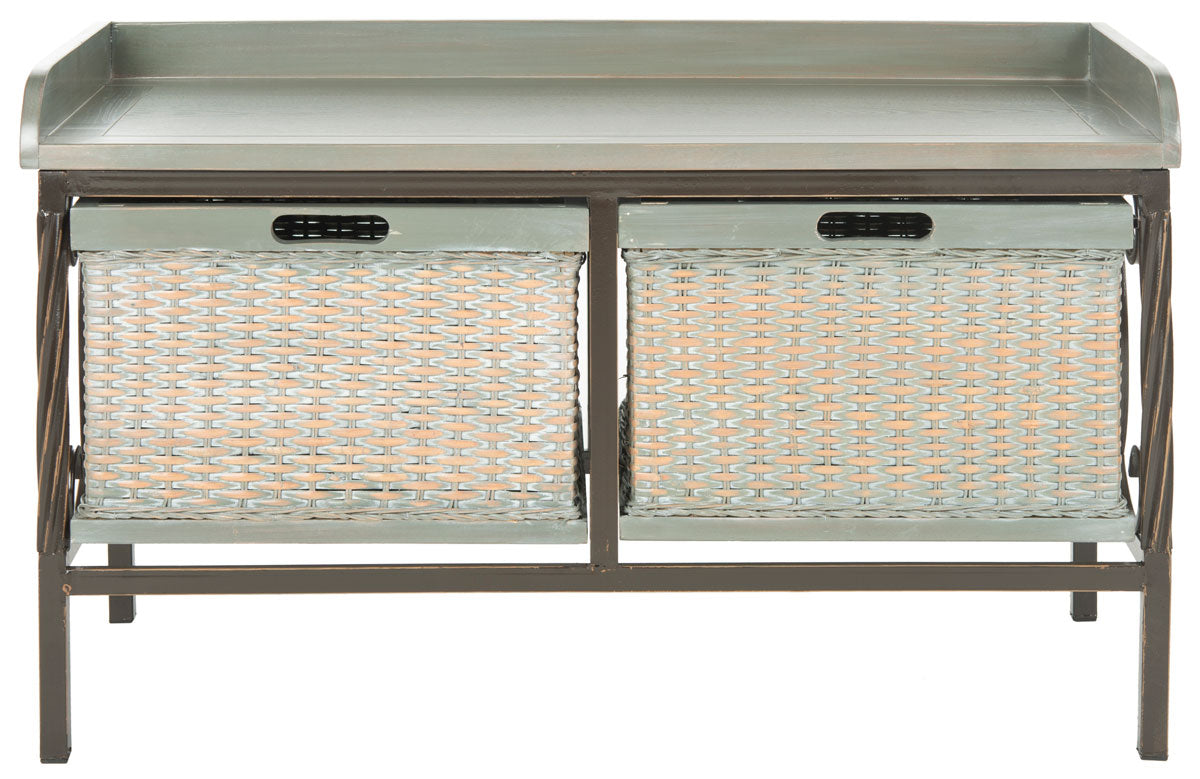 Safavieh Noah 2 Drawer Wooden Storage Bench | Benches | Modishstore - 3