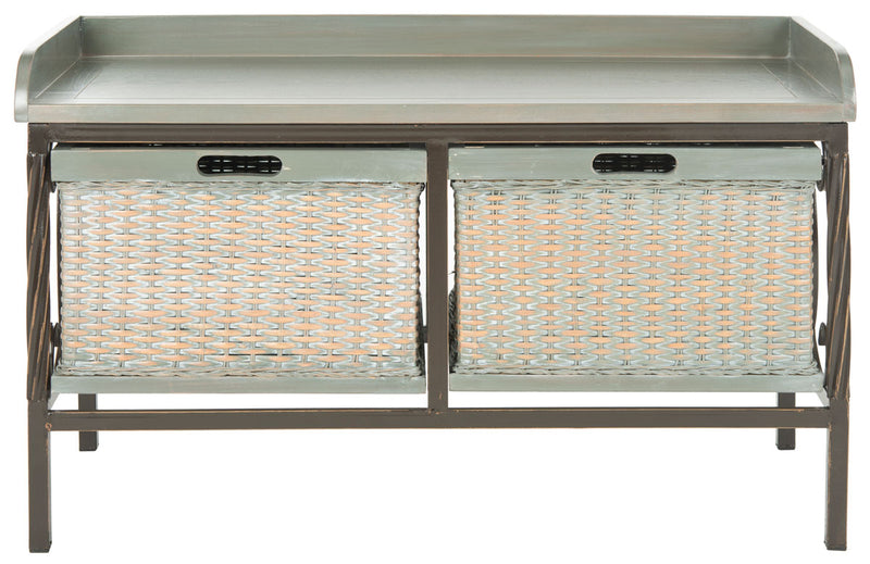 Safavieh Noah 2 Drawer Wooden Storage Bench | Benches | Modishstore - 3