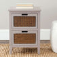 Safavieh Jonah Two Drawer End Table | End Tables | Modishstore - 12