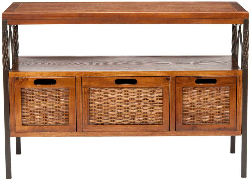 Safavieh Joshua 3 Drawer Console - Antique Pewter | Console Tables | Modishstore - 2