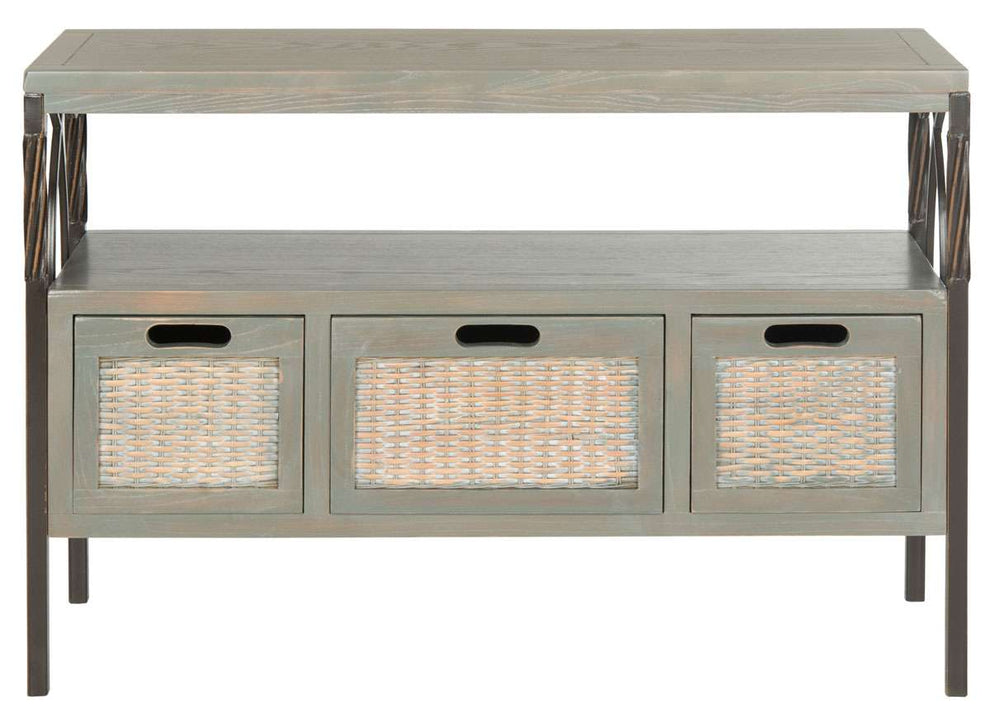 Safavieh Joshua 3 Drawer Console - Ash Gray | Console Tables | Modishstore - 2