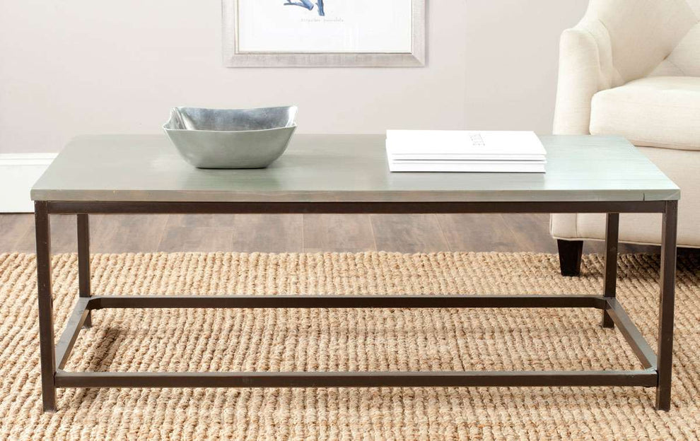 Safavieh Alec Coffee Table - Ash Gray | Coffee Tables | Modishstore - 3