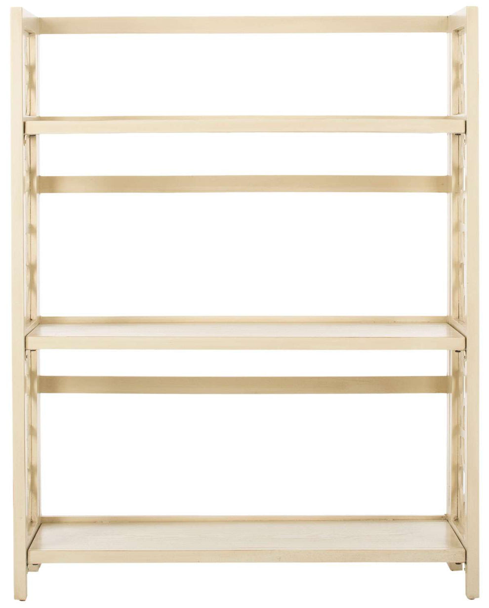 Safavieh Natalie 3 Tier Low Bookcase - Antique White | Etagere | Modishstore - 2