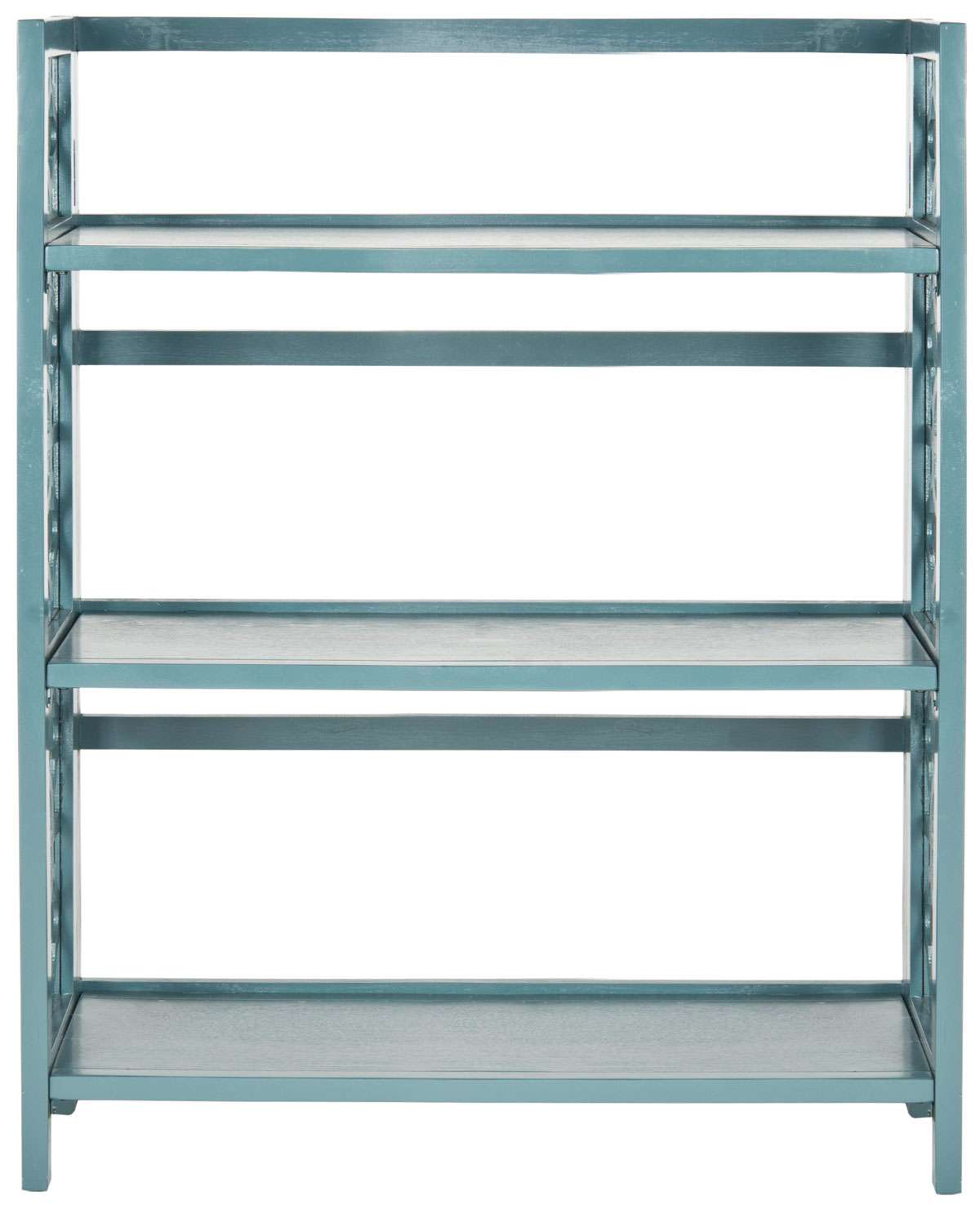 Safavieh Natalie 3 Tier Low Bookcase - Teal | Etagere | Modishstore - 2