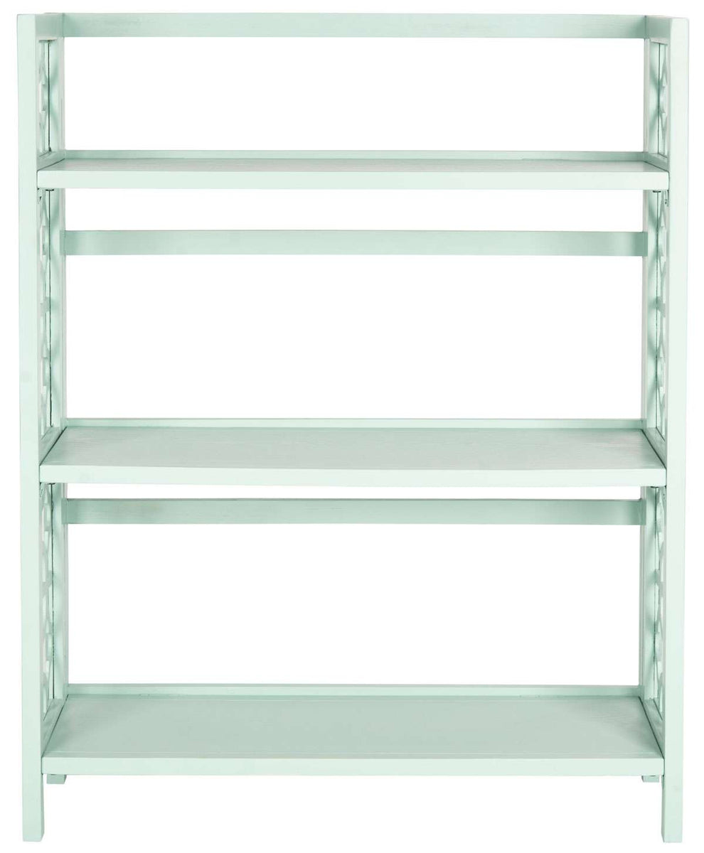 Safavieh Natalie 3 Tier Low Bookcase - Celadon | Etagere | Modishstore - 2